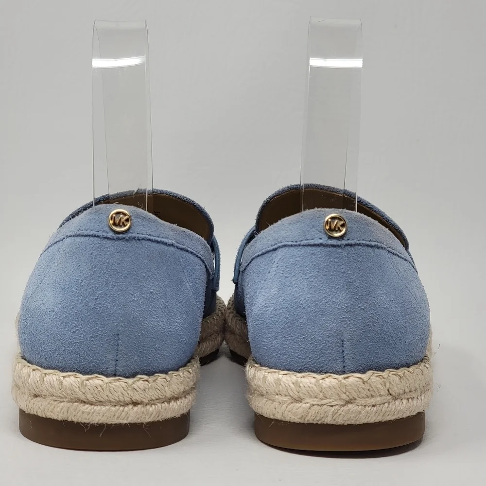 MICHAEL Michael Kors Women's Lennon Slip On Loafer Espadrille Blue Size 10 New